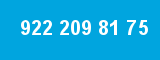 922 209 81 75 922 209 81 75